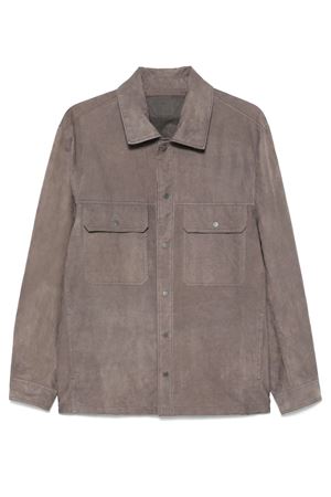 Grey suede shirt SALVATORE SANTORO | NORGGREY